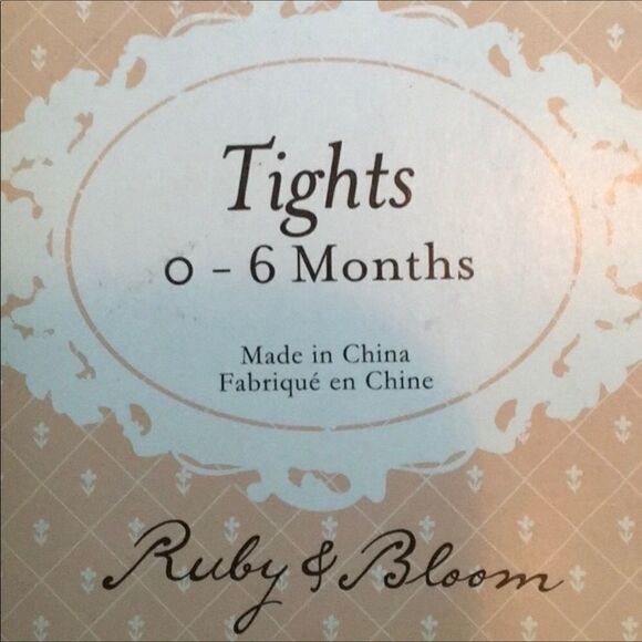 Ruby & Bloom Gold Foil Heart Tights (D12) - Picture 2 of 3